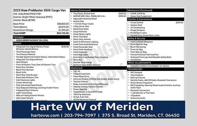 2023 RAM Promaster 2500