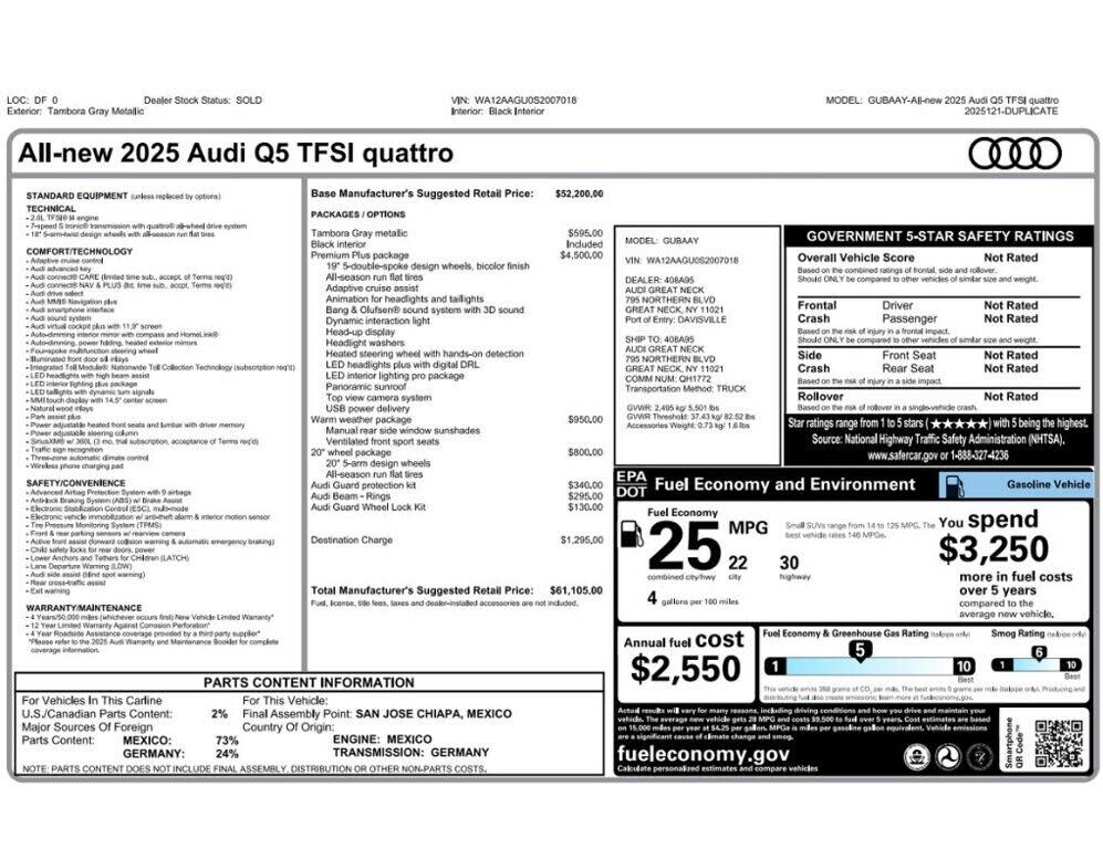2025 Audi Q5