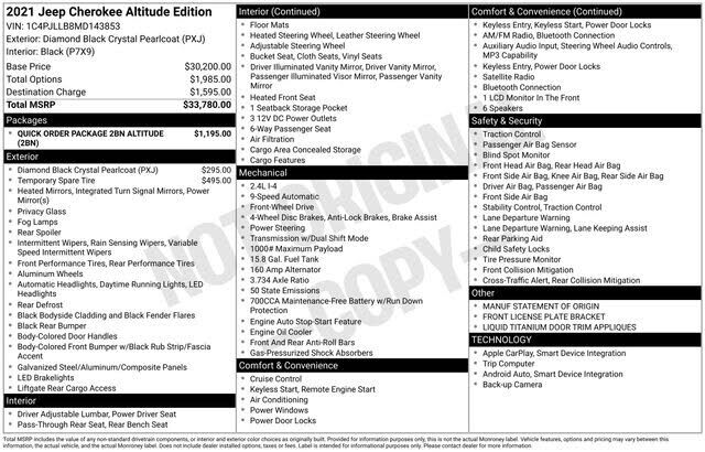 2021 JEEP Cherokee