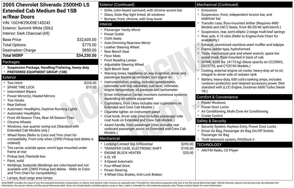 2005 CHEVROLET Silverado