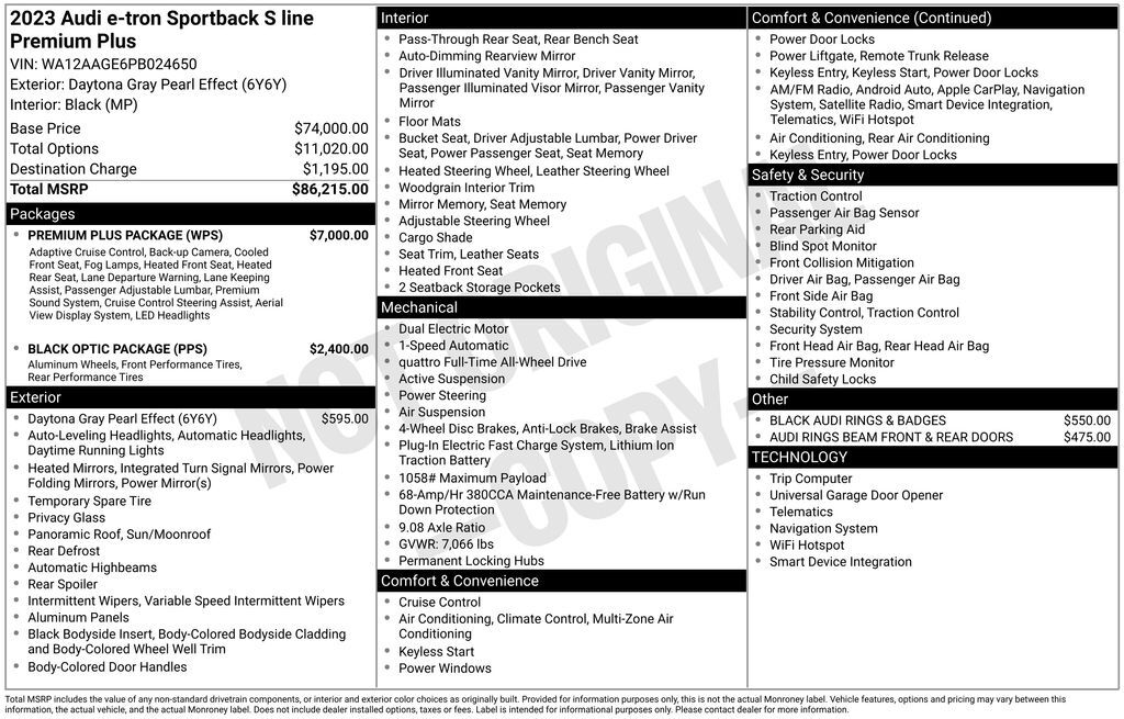 2023 AUDI e-tron Sportback