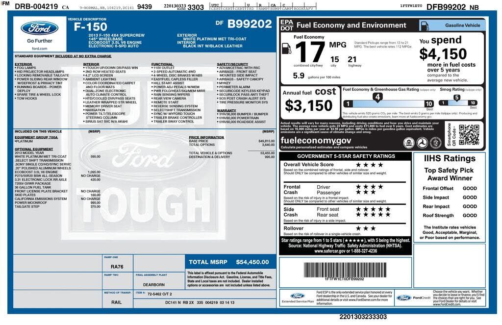 2013 FORD F-150