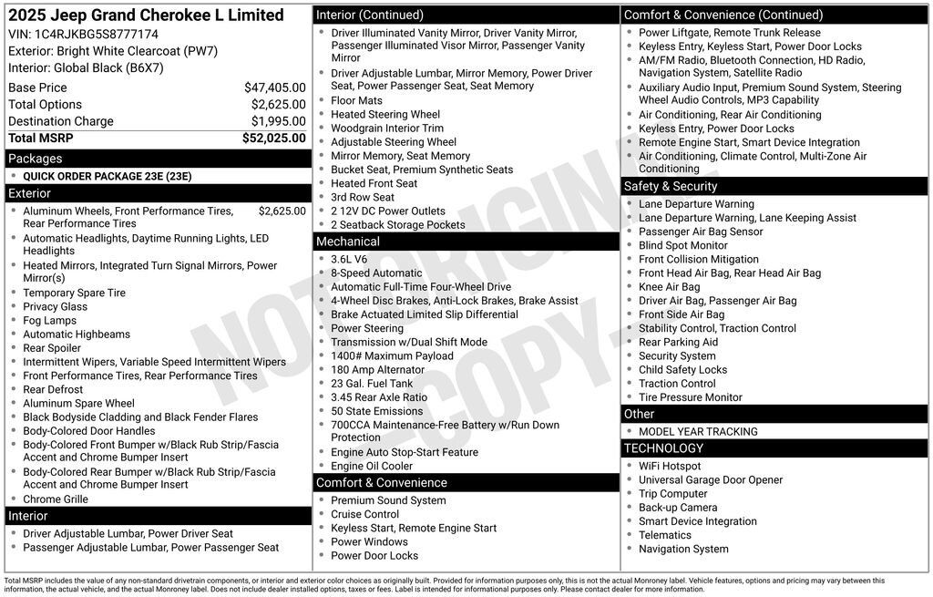2025 JEEP Grand Cherokee L