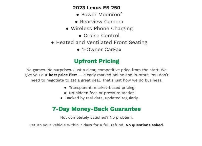 2023 LEXUS ES