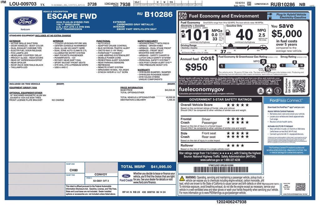 2024 FORD Escape