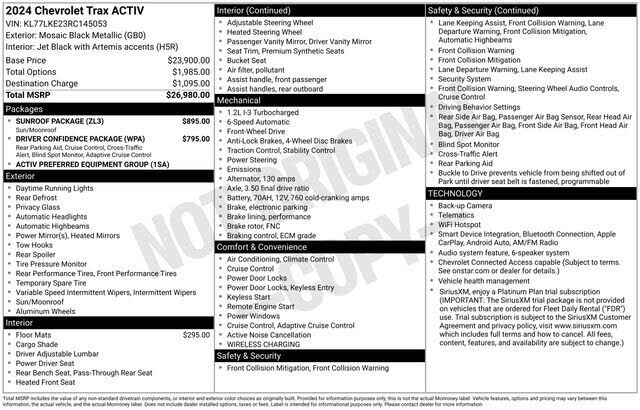 2024 CHEVROLET Trax