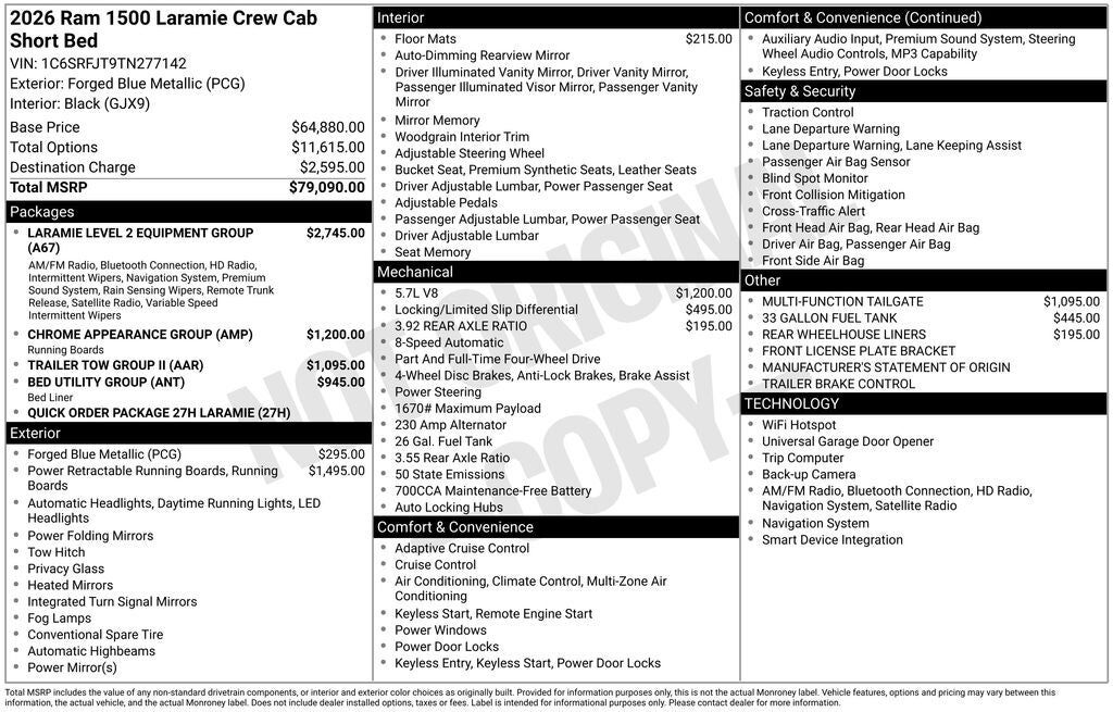 2026 RAM 1500