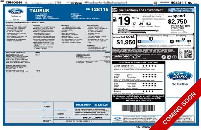 2017 FORD Taurus