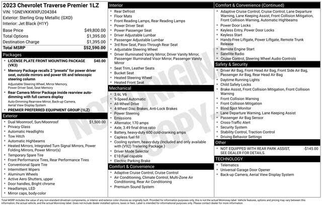 2023 CHEVROLET Traverse