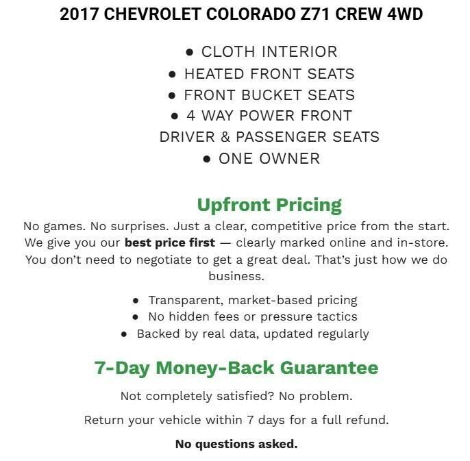 2017 CHEVROLET Colorado