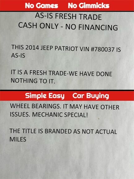 2014 JEEP Patriot