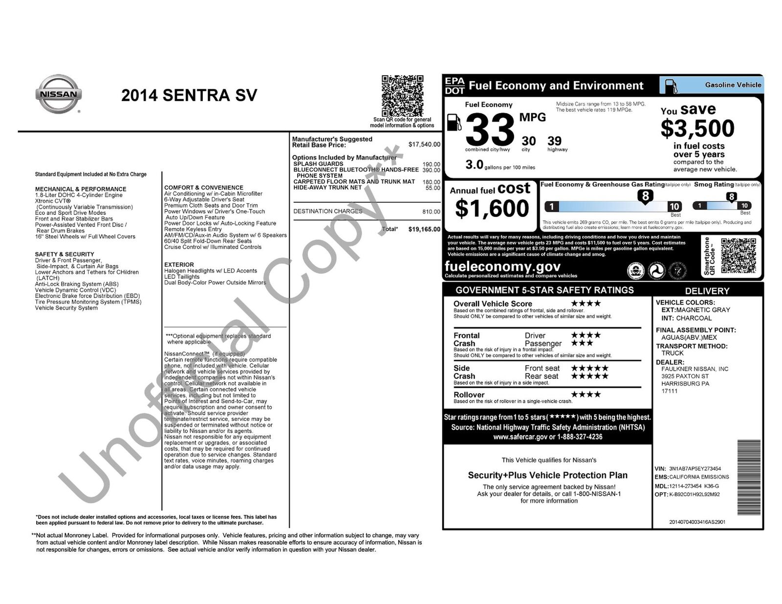 2014 NISSAN Sentra