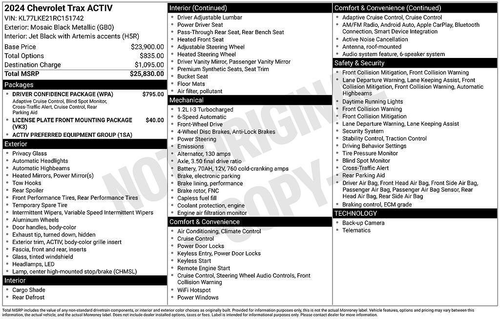 2024 CHEVROLET Trax