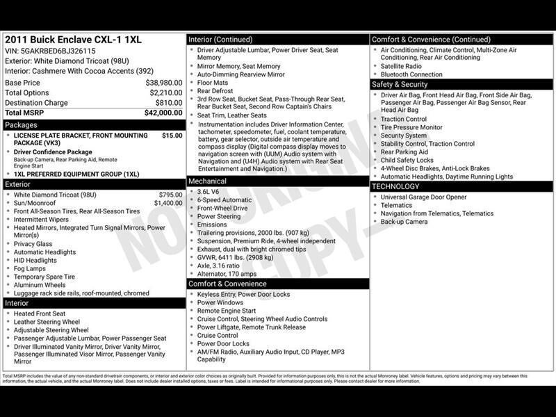 2011 BUICK Enclave