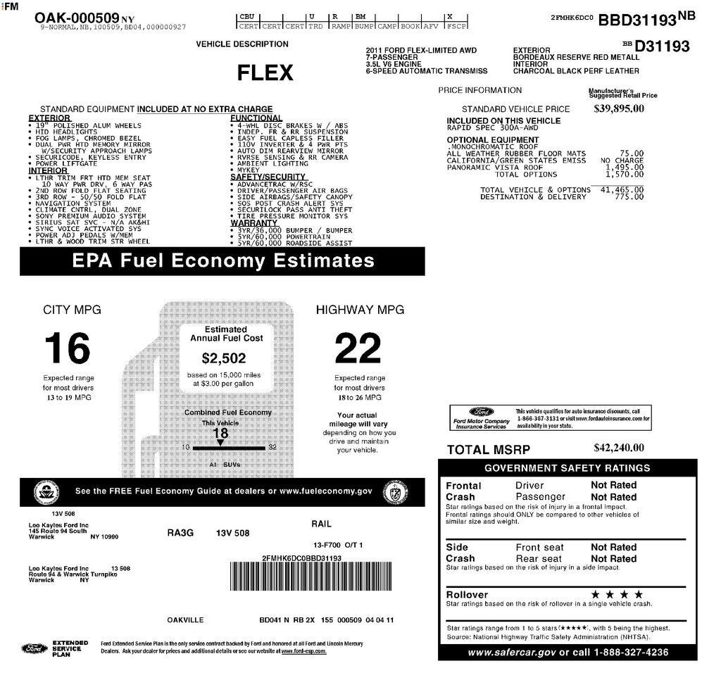 2011 FORD Flex