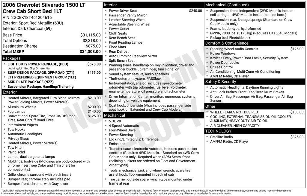 2006 CHEVROLET Silverado