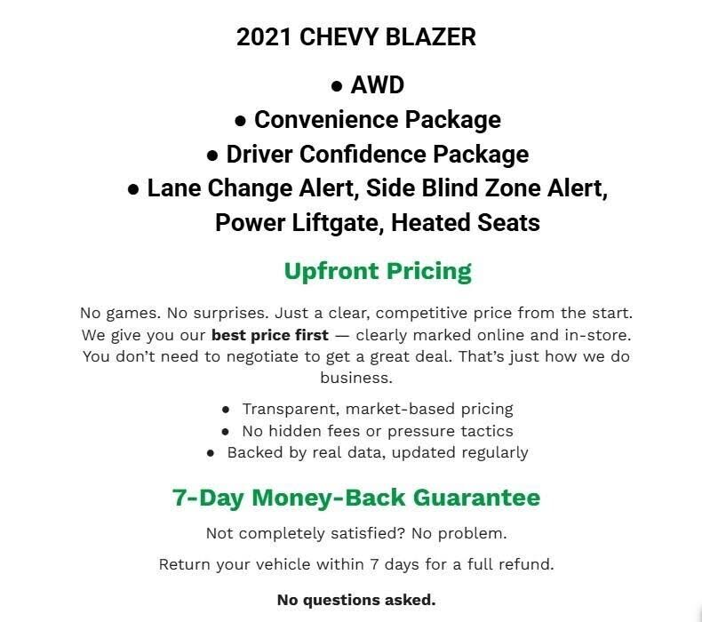 2021 CHEVROLET Blazer