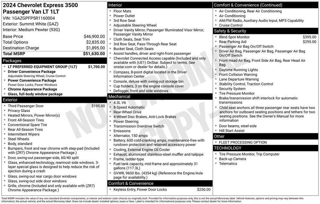 2024 CHEVROLET Express