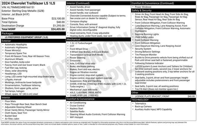 2024 CHEVROLET Trailblazer