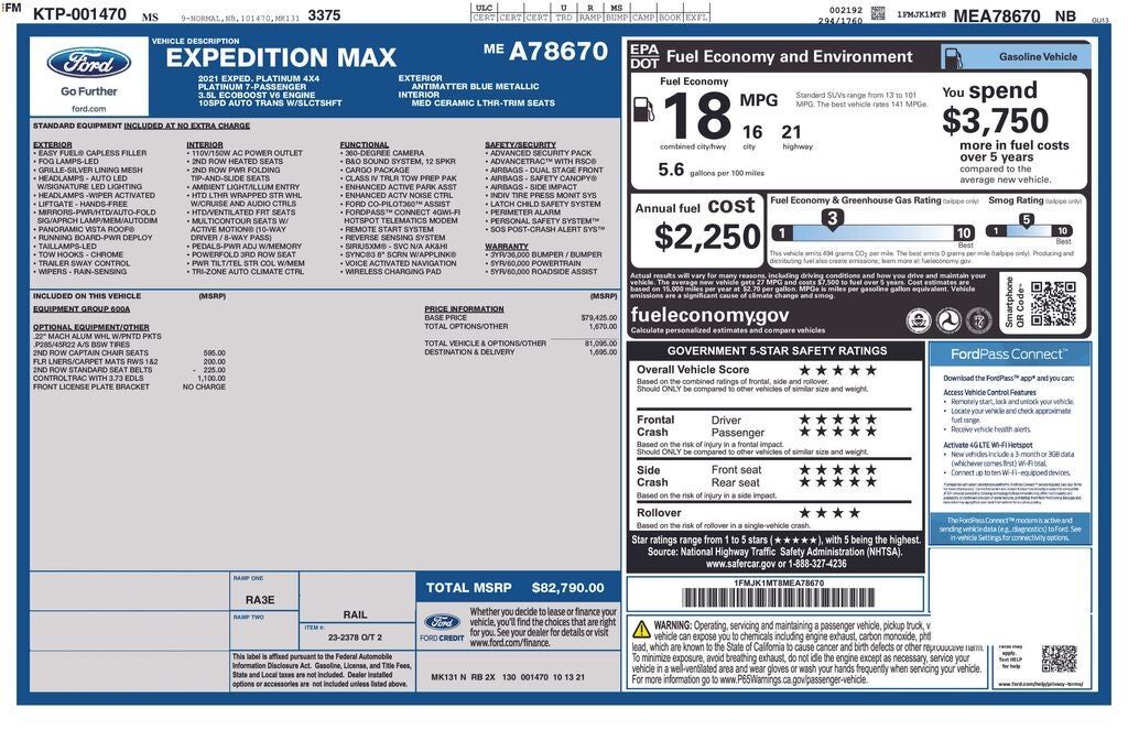 2021 FORD Expedition