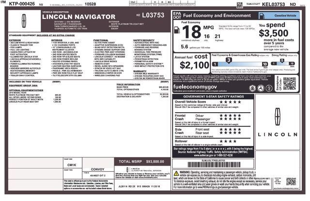 2019 LINCOLN Navigator L