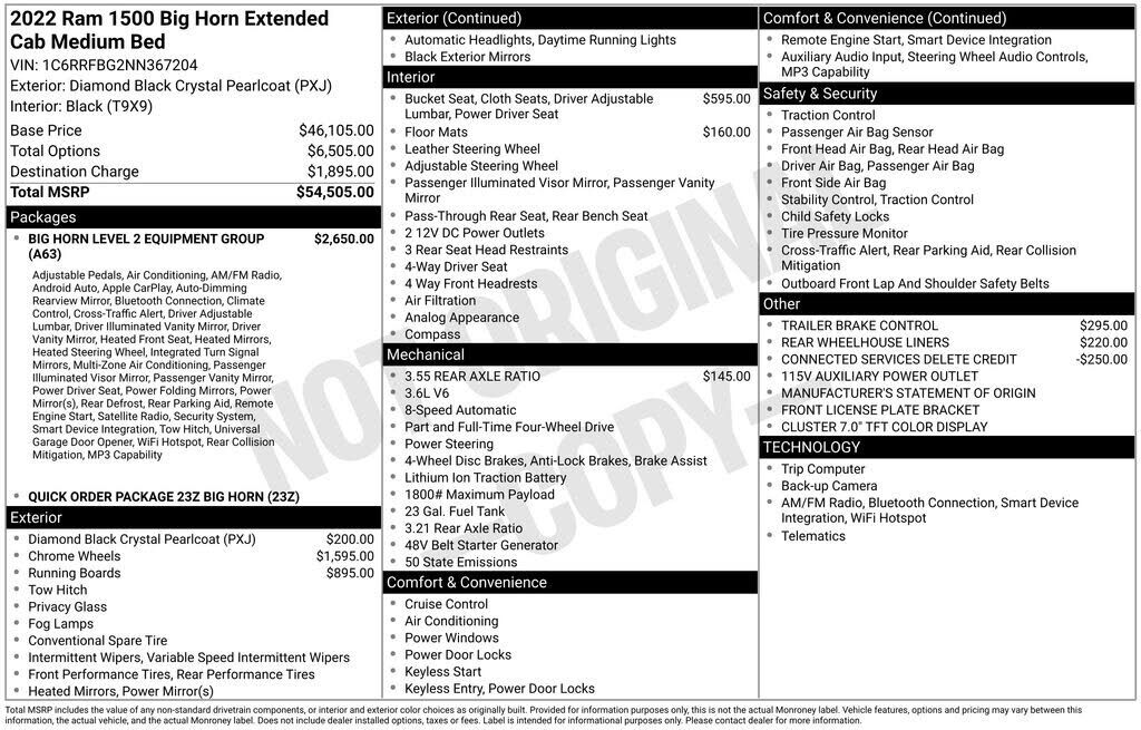 2022 RAM 1500