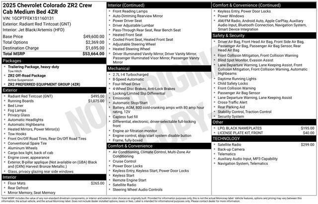 2025 CHEVROLET Colorado