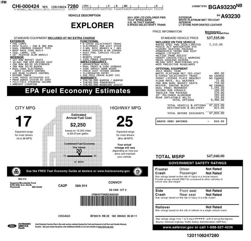 2011 FORD Explorer