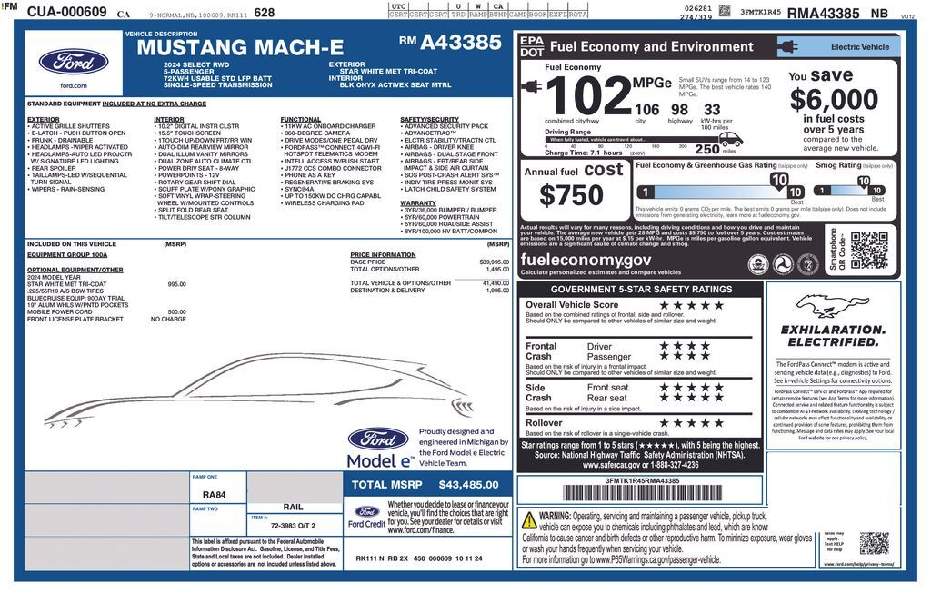 2024 FORD Mustang