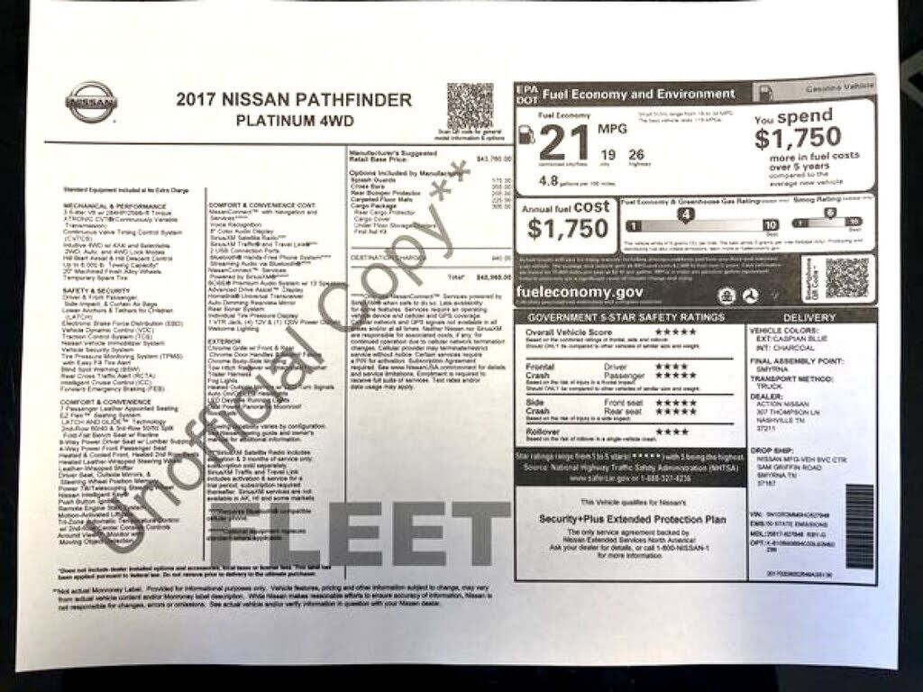 2017 NISSAN Pathfinder