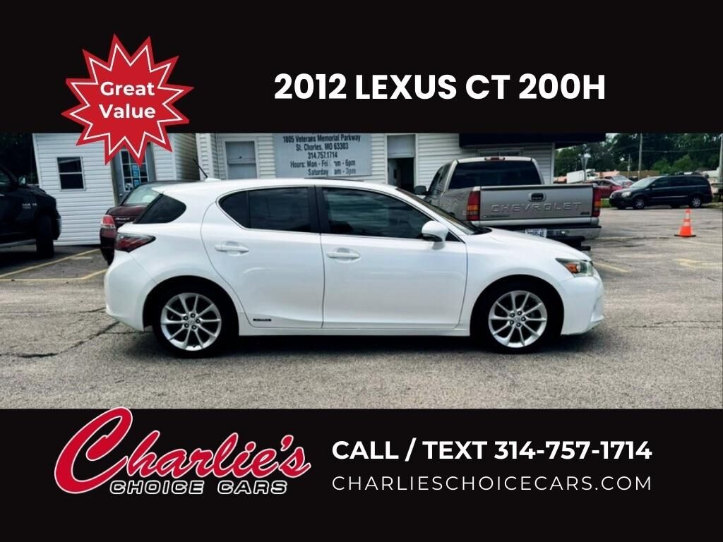 2012 LEXUS CT