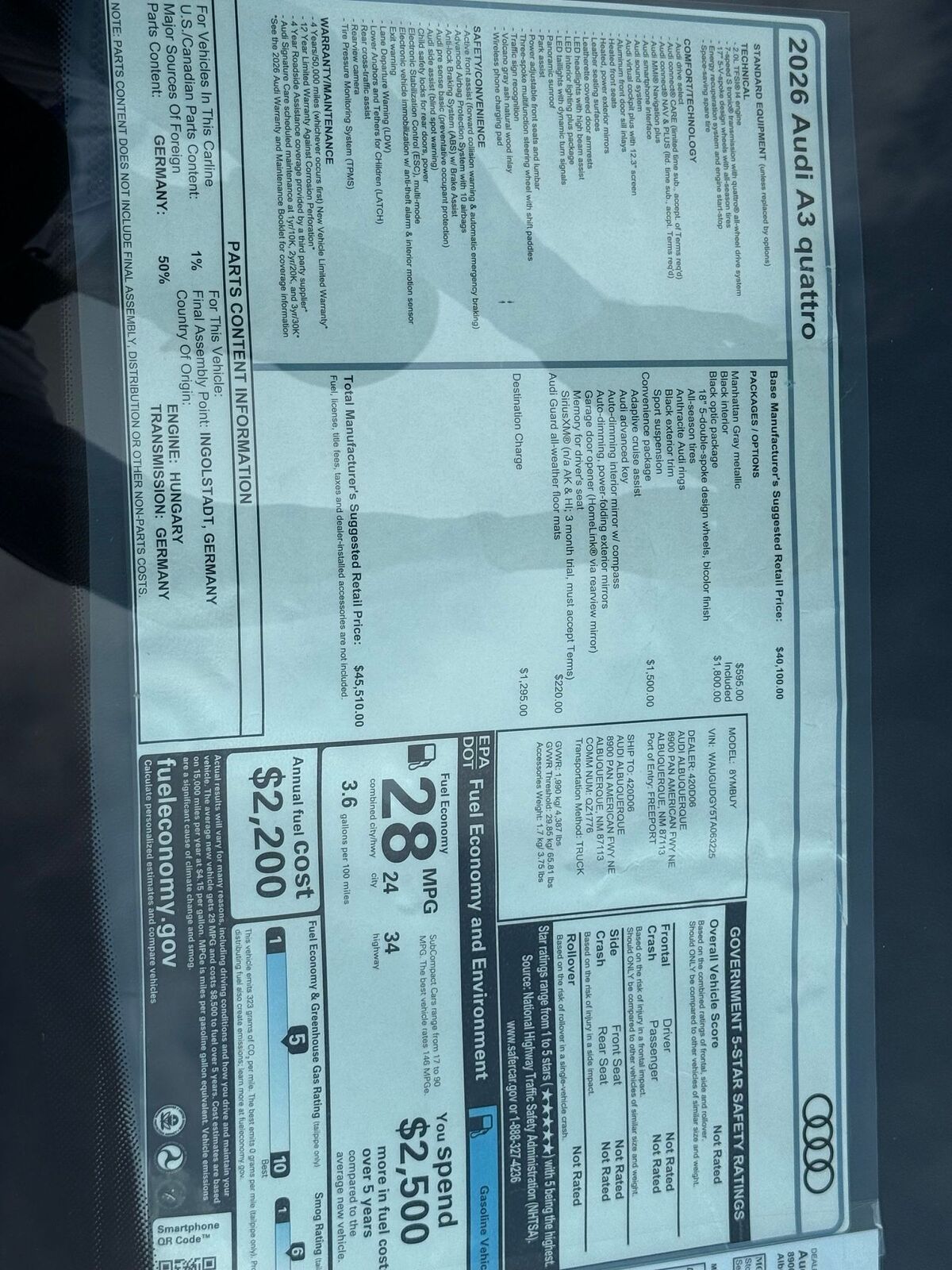 2026 Audi A3