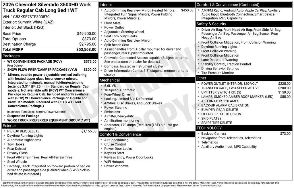 2026 CHEVROLET Silverado HD