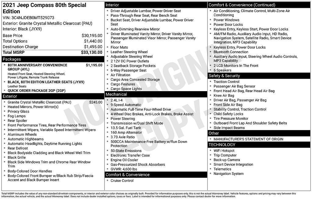 2021 JEEP Compass