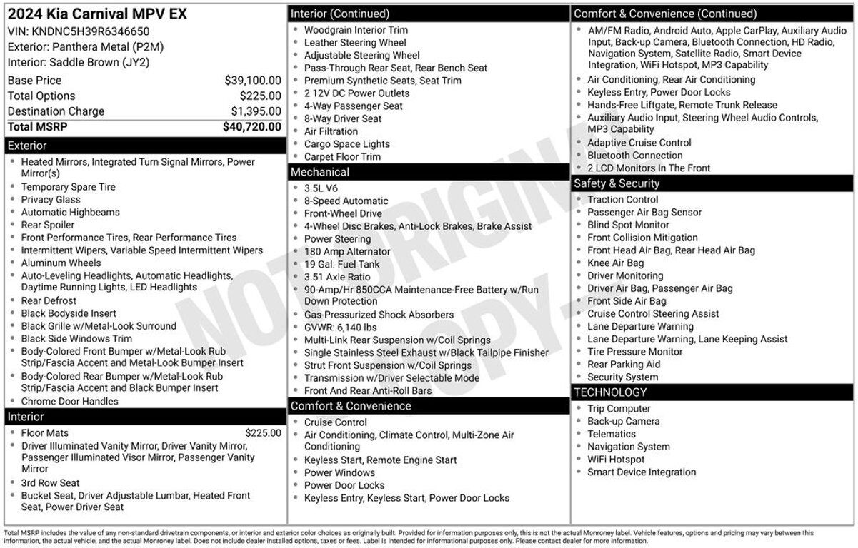 2024 KIA Carnival
