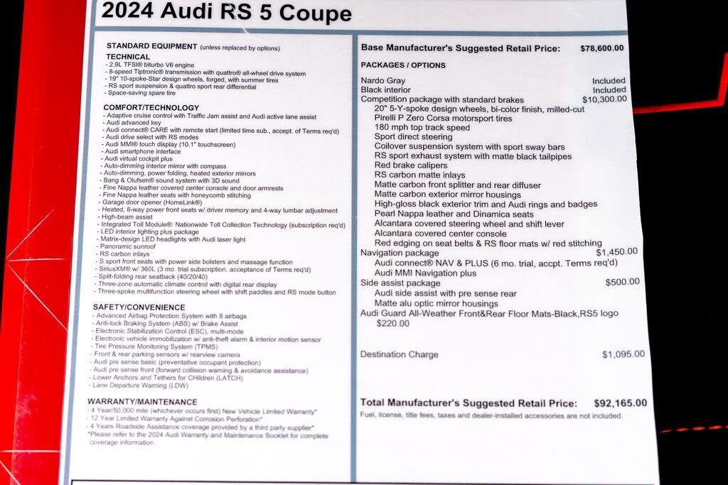 2024 Audi RS5