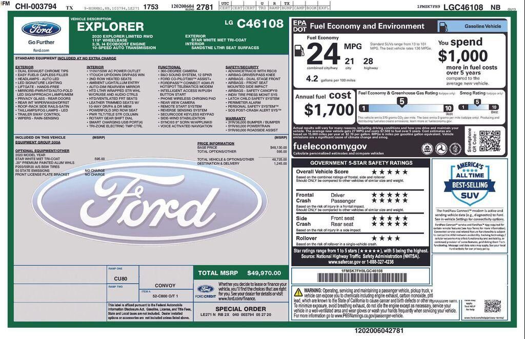 2020 FORD Explorer