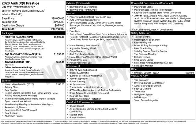 2020 Audi Q8