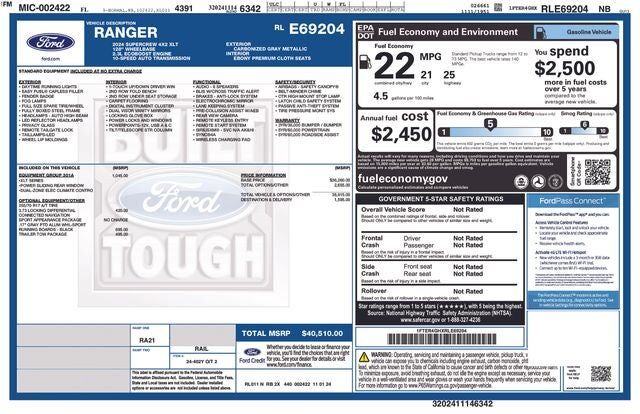 2024 FORD Ranger
