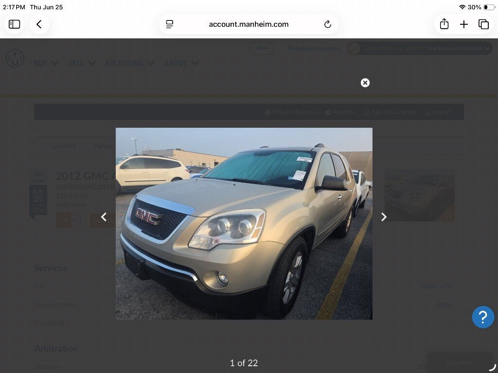 2012 GMC Acadia