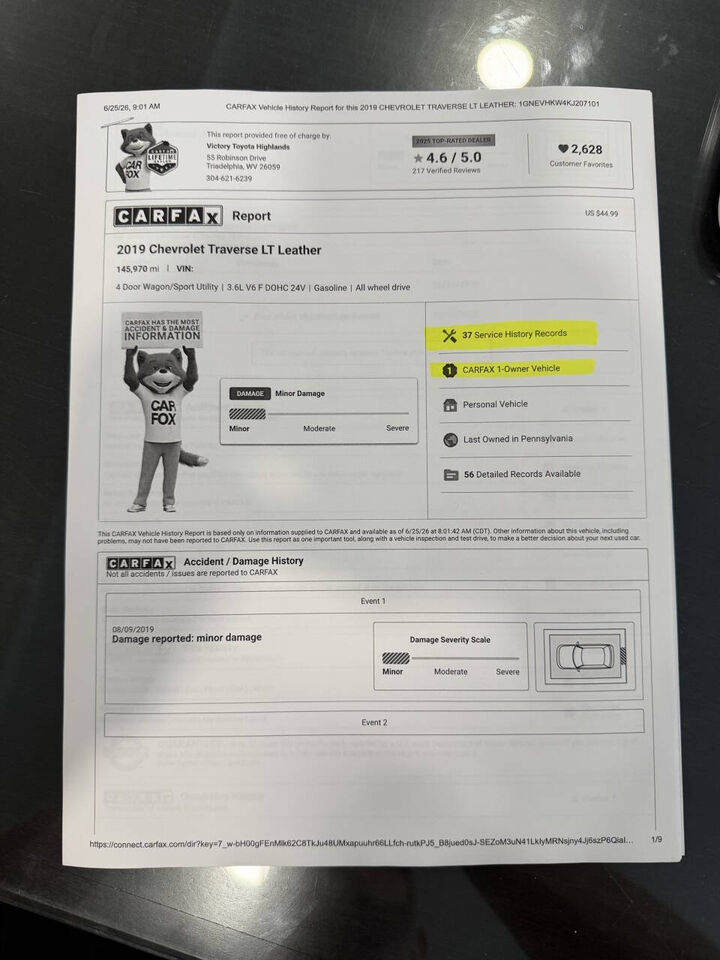 2019 CHEVROLET Traverse