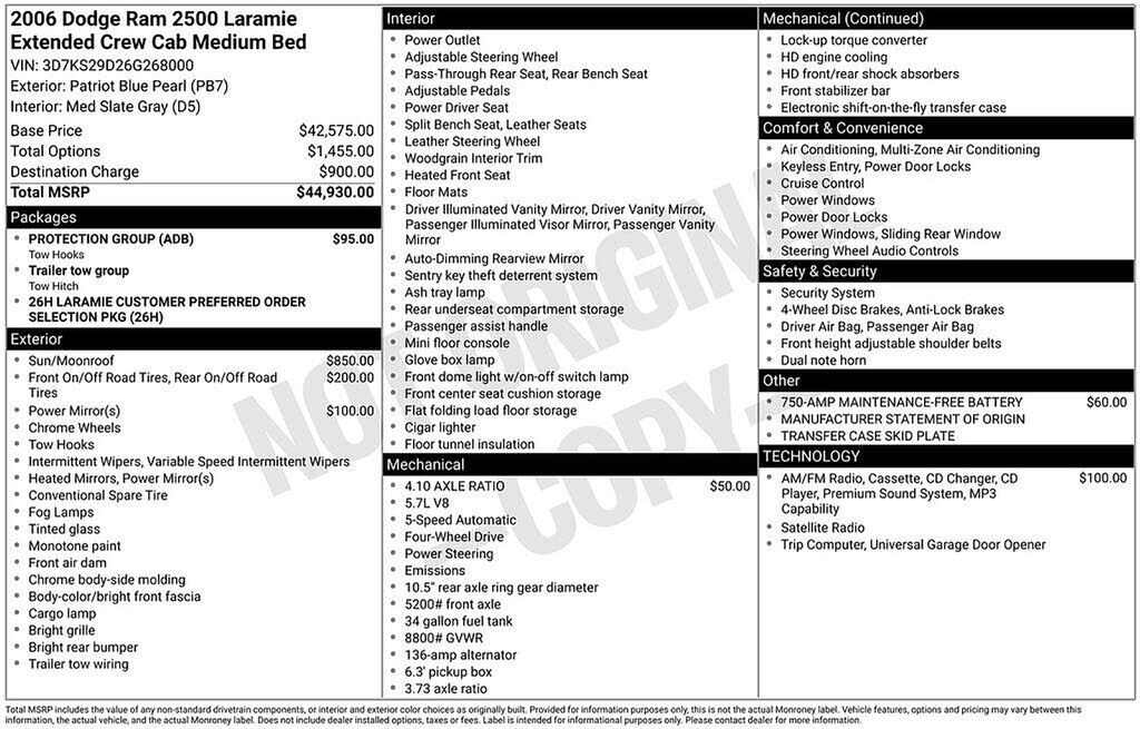 2006 DODGE Ram