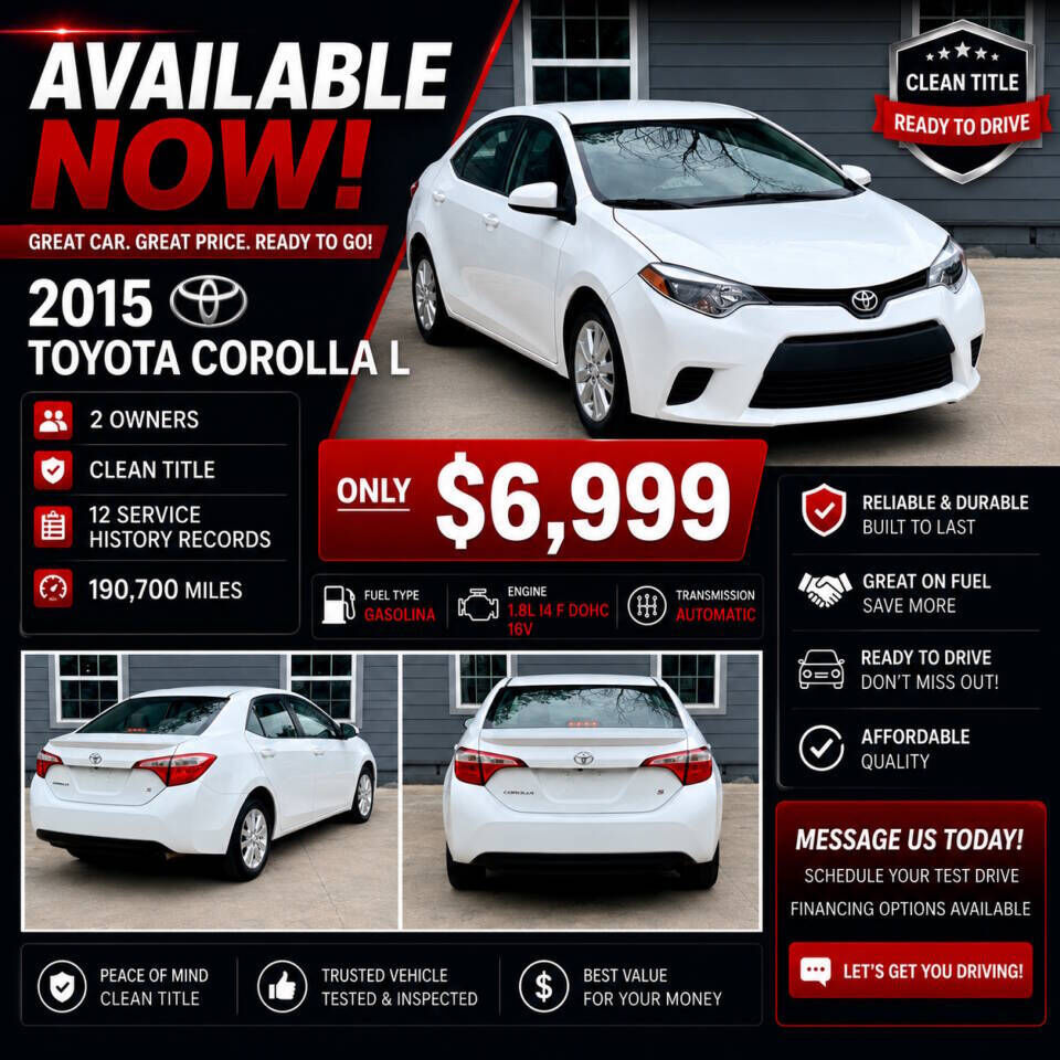 2015 TOYOTA Corolla
