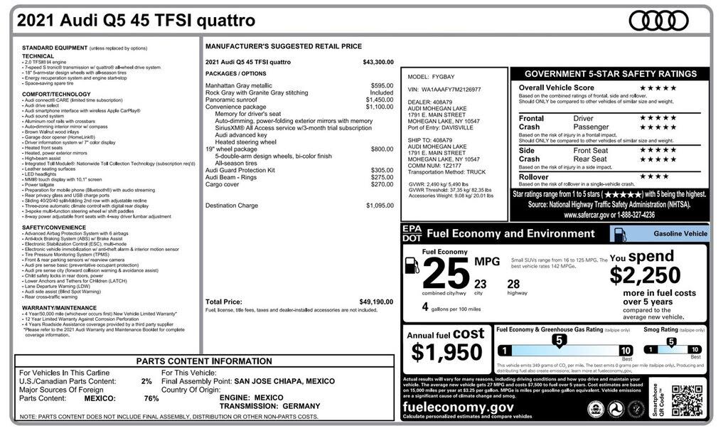 2021 Audi Q5