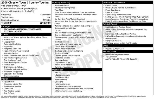 2008 CHRYSLER Town and Country