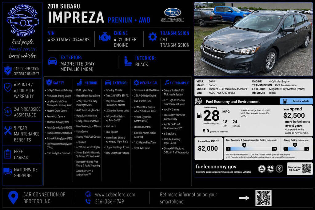 2018 SUBARU Impreza