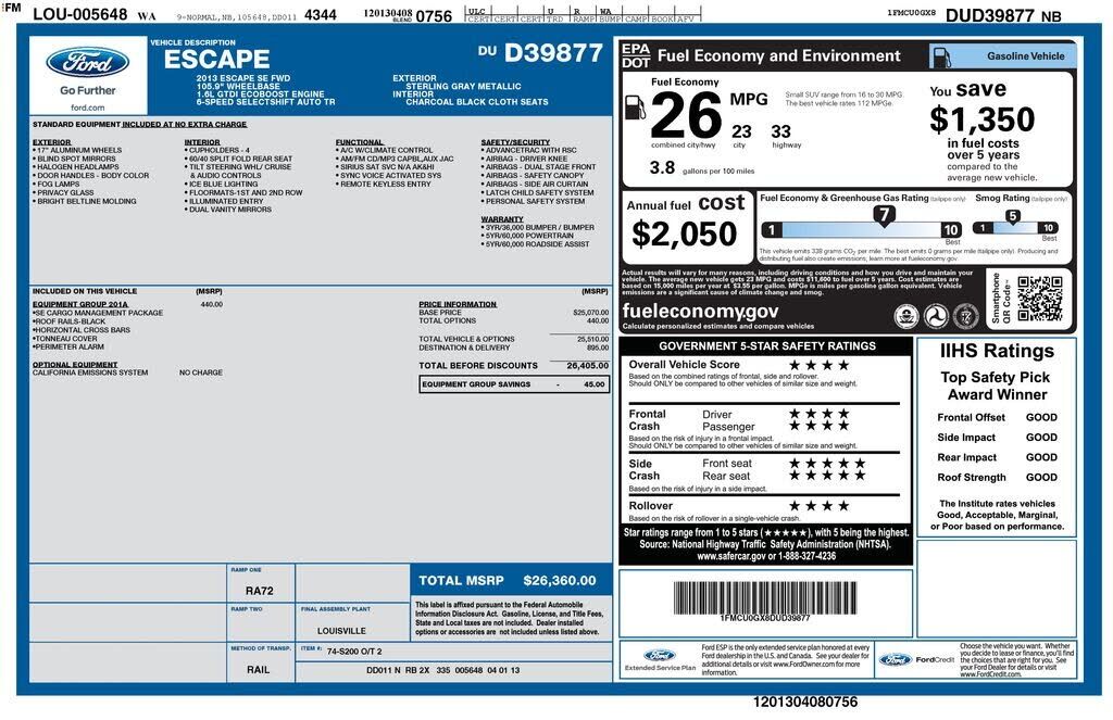 2013 FORD Escape