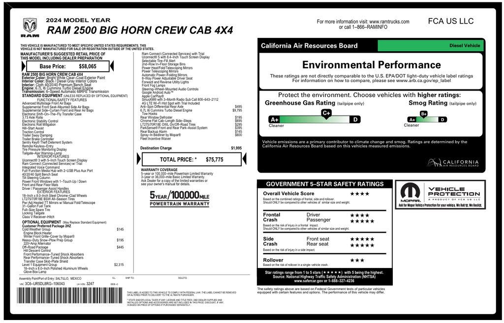 2024 RAM 2500