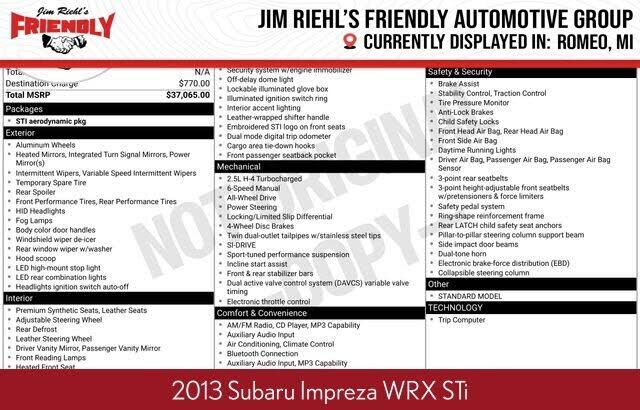2013 SUBARU Impreza