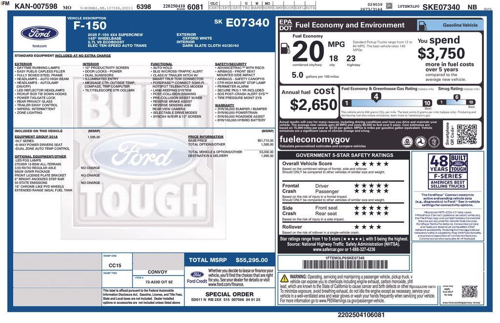 2025 FORD F-150